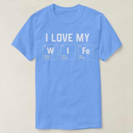 私は私の妻が大好きだ Tシャツ (デザイン正面)