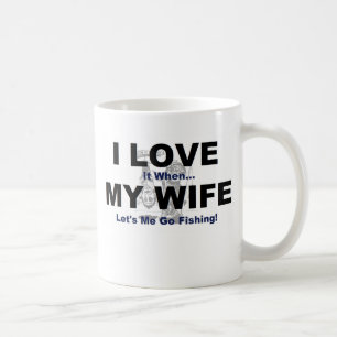 私は私の妻が私が採取することを行くことを許可するときそれを愛します コーヒーマグカップ