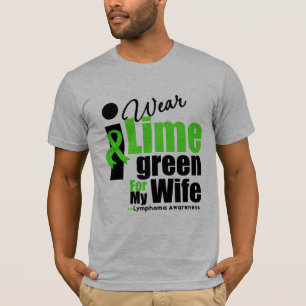 私は私の妻のためのライムグリーンを身に着けています Tシャツ