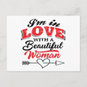 私は私の妻のホリデーカードが大好き ポストカード (正面)