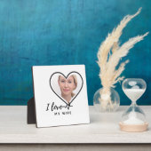 私は私の妻の写真のギフトを愛最高のす – 友人カスタム友 フォトプラーク (インサイチュ)