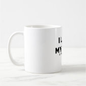 私は私の妻をマグをゴルフをすることを行くことを許可します私を愛します コーヒーマグカップ (左)
