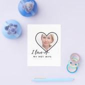私は私の妻を愛してい最高のる – 友人パーソナライズされた写真 チラシ (シングル)