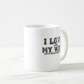 私は私の妻を愛します! コーヒーマグカップ (正面右)