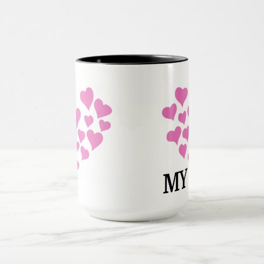 私は私の妻を愛します マグカップ (中央)