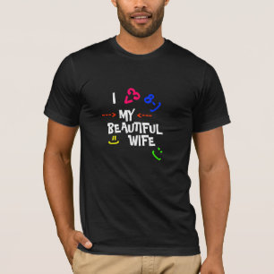 私は私の妻を愛します Tシャツ
