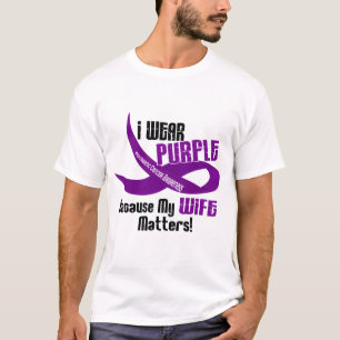 私は私の妻33の膵臓癌のための紫色を身に着けています Tシャツ