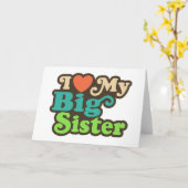 私は私の姉を愛します カード (黄色い花)