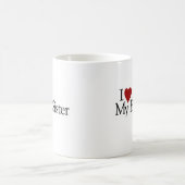 私は私の姉を愛します コーヒーマグカップ (中央)