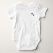 私は私の姉ゴールデンレトリバードッグベビー ベビーボディスーツ (裏面)