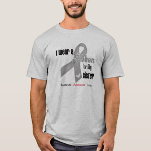 私は私の姉妹のための灰色のリボンを身に着けています Tシャツ