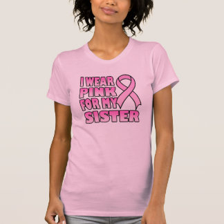 私は私の姉妹の女性のTシャツのためのピンクを身に着けています Tシャツ