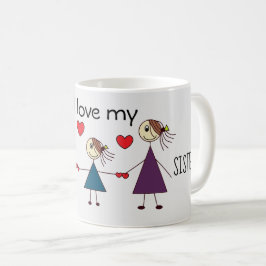 私は私の姉妹の愛らしい棒の姉妹を愛します コーヒーマグカップ
