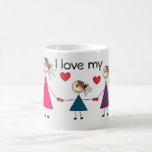 私は私の姉妹の愛らしい棒の姉妹を愛します コーヒーマグカップ (中央)