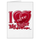 私は私の姉妹の赤いハートを愛します (正面)