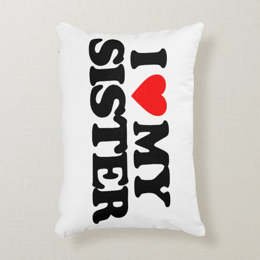 私は私の姉妹を愛します アクセントクッション (正面(垂直))