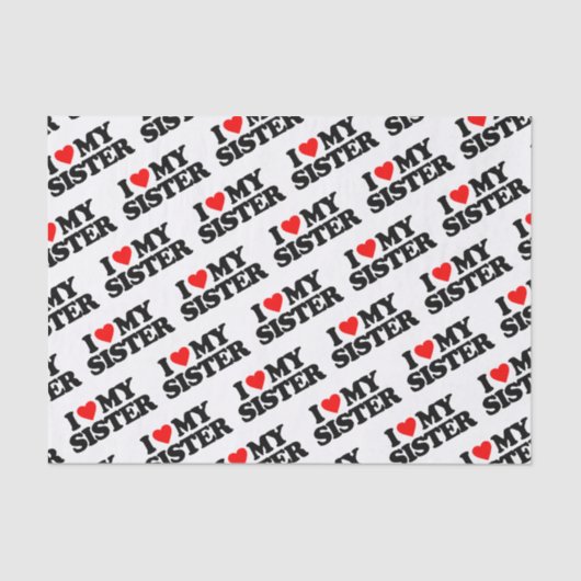 私は私の姉妹を愛します 薄葉紙 (正面)