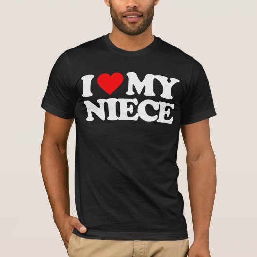 私は私の姪を愛します Tシャツ (正面)