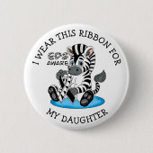 私は私の娘のために、このEDSリボンを衣服 缶バッジ (正面)