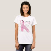 私は私の娘のためのピンクを身に着けています Tシャツ (正面フル)