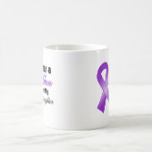 私は私の娘のための紫色を身に着けています コーヒーマグカップ (中央)