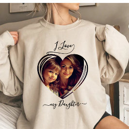 私は私の娘の写真を愛しカスタムている トライブレンドTシャツ