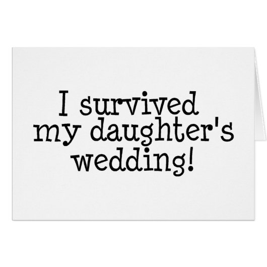 私は私の娘の結婚を生き延びました (正面横)