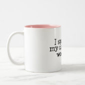 私は私の娘の結婚式を生き延びました ツートーンマグカップ (左)