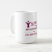 私は私の娘を愛する – AMO MIA FIGLIAバイリンガル コーヒーマグカップ (正面左)