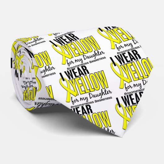 私は私の娘10の子宮内膜症のための黄色を身に着けています ネクタイ (ロール)