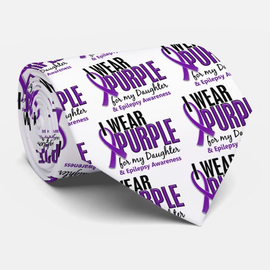 私は私の娘10の癲癇のための紫色を身に着けています ネクタイ (ロール)