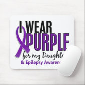 私は私の娘10の癲癇のための紫色を身に着けています マウスパッド (マウス)