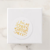 私は私の子供たちの雪の多くのクリスマスの写真が大好き フェイバータグ (箱)