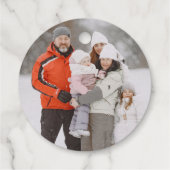 私は私の子供たちの雪の多くのクリスマスの写真が大好き フェイバータグ (裏面)