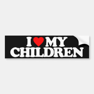 私は私の子供を愛します バンパーステッカー