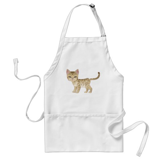 私は私の子猫を愛します スタンダードエプロン (正面)