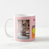 私は私の子猫カスタム猫写真ハート コーヒーマグカップ (左)