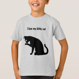 私は私の子猫猫を愛します Tシャツ