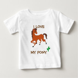 私は私の子馬を愛します ベビーTシャツ
