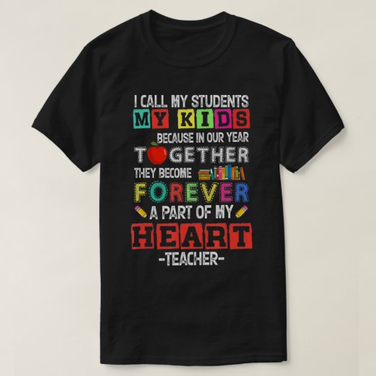 私は私の学生を私の子供と呼ぶ私たちの年のTog Tシャツ (デザイン正面)