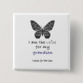 私は私の孫の青のための声です 缶バッジ (正面)