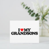 私は私の孫を愛している ポストカード (スタンド正面)