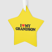 私は私の孫を愛します オーナメント (正面)