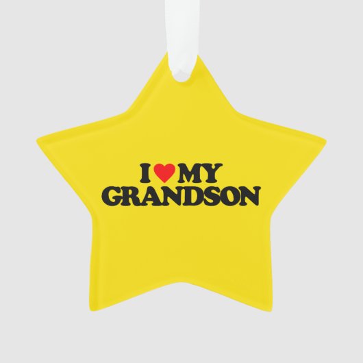 私は私の孫を愛します オーナメント (正面)
