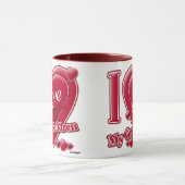 私は私の孫を愛する赤いハート – 写真 マグカップ (中央)