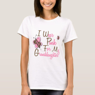 私は私の孫娘22の乳癌のためのピンクを身に着けています Tシャツ