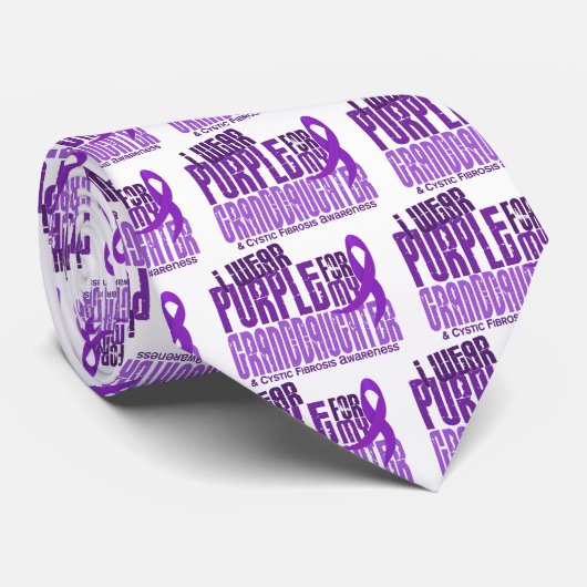 私は私の孫娘6.4嚢胞性のFibrのための紫色を身に着けています ネクタイ (ロール)