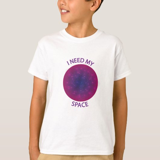 私は私の宇宙の子供Tシャツが必要だ Tシャツ (正面)