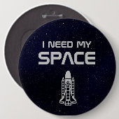 私は私の宇宙を必要とします 缶バッジ (正面&裏面)