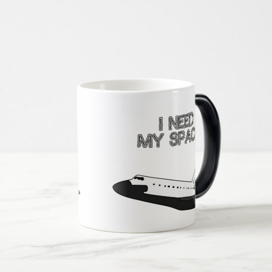 私は私の宇宙色の変更のマグを必要とします モーフィングマグカップ (正面右)